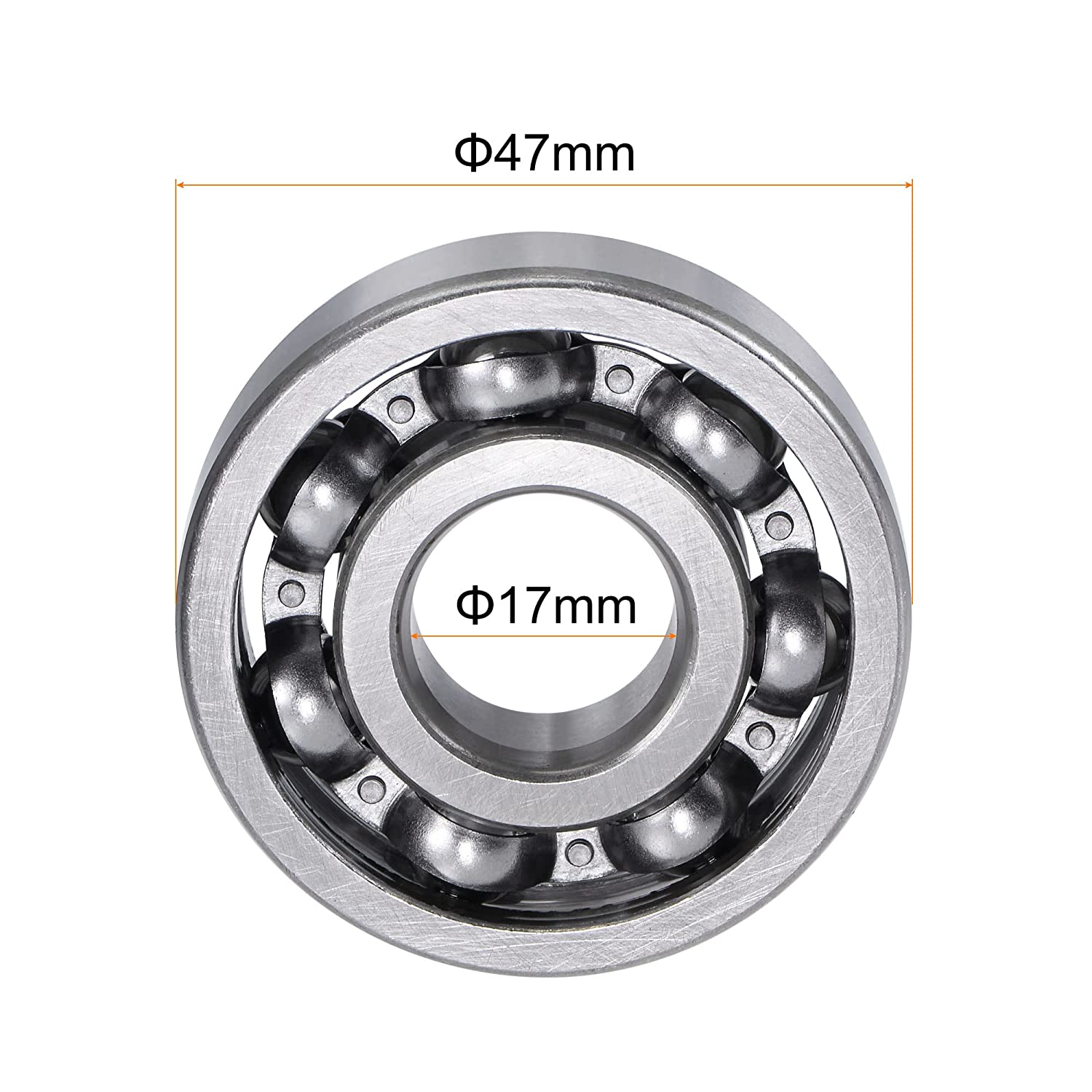 6303 Open Deep Groove Ball Bearing 17x47x14mm Double Sealed ABEC-3 Bearings 6303 zz 17*47*14mm